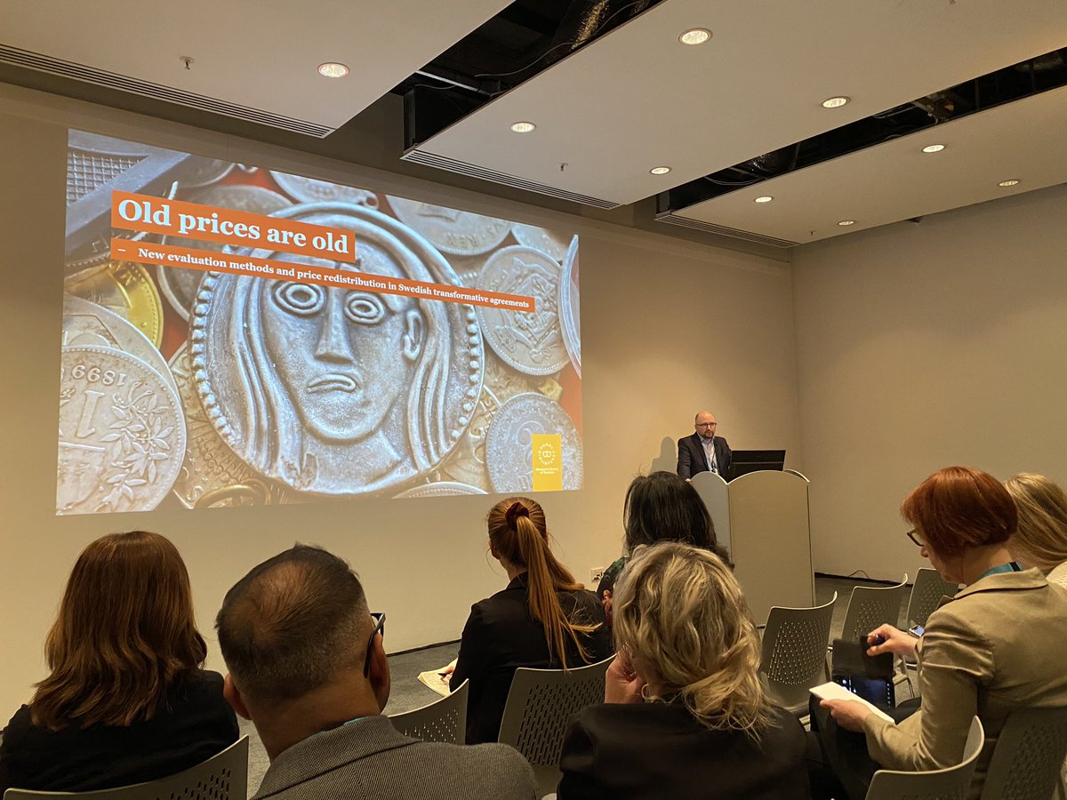 Old prices are old! Lots of interest for <a href="/niklaswillen/">Niklas Willén</a> breakout session at #uksg2023 @kungbib