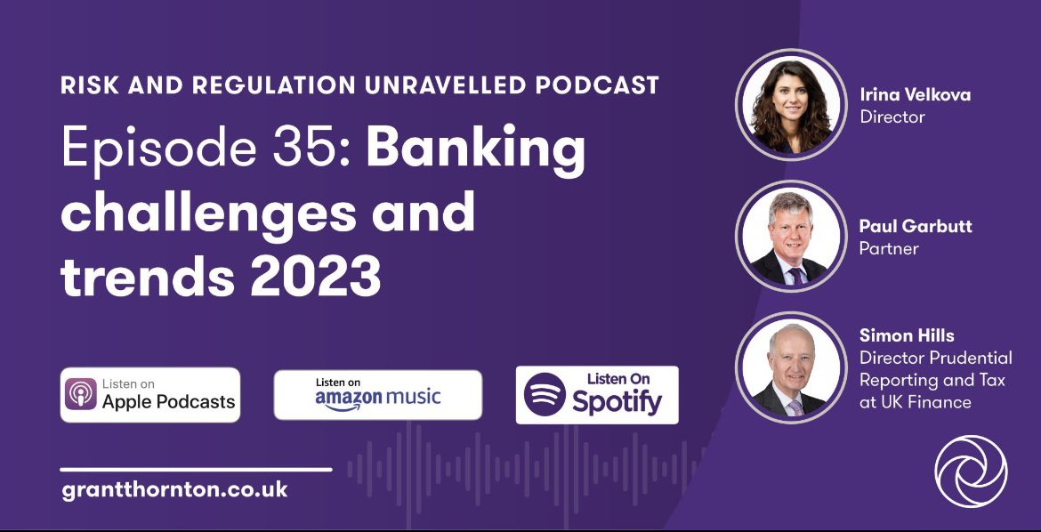 Our latest podcast on banking is out and we had the pleasure of recording it just after the SVB and before the Credit Suisse events so it provides for some interesting view points.
 🎵 Spotify: spoti.fi/3GoTbkV
 🍎 Apple:  apple.co/3bf92nP
 🎧amzn.to/3bedzH0