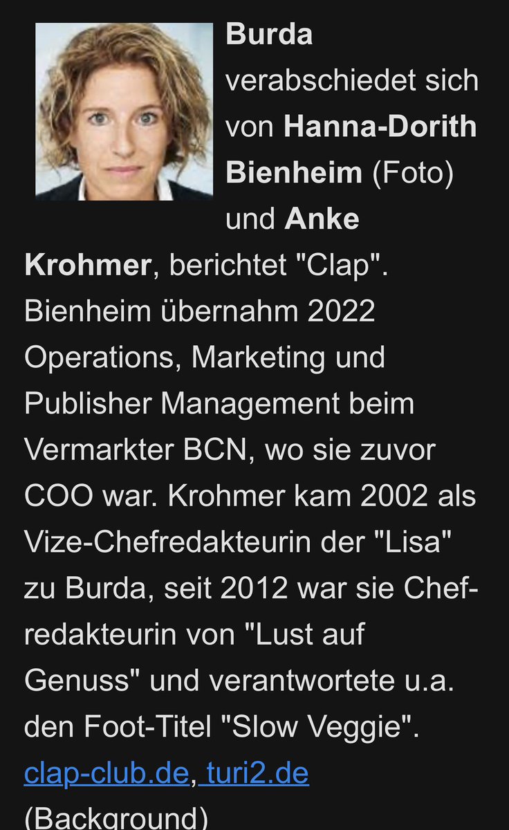 Klasse, dass sich Burda laut Turi mit seinen Magazinen auch um die Füße kümmert! Vorschläge für Titel wären „Slow Schlurfen“, „Lisa Gehen und Rennen“ oder „Lust auf Laufen“ (ich hör jetzt auch auf mit dem Kolleg(inn)en-Bashing)