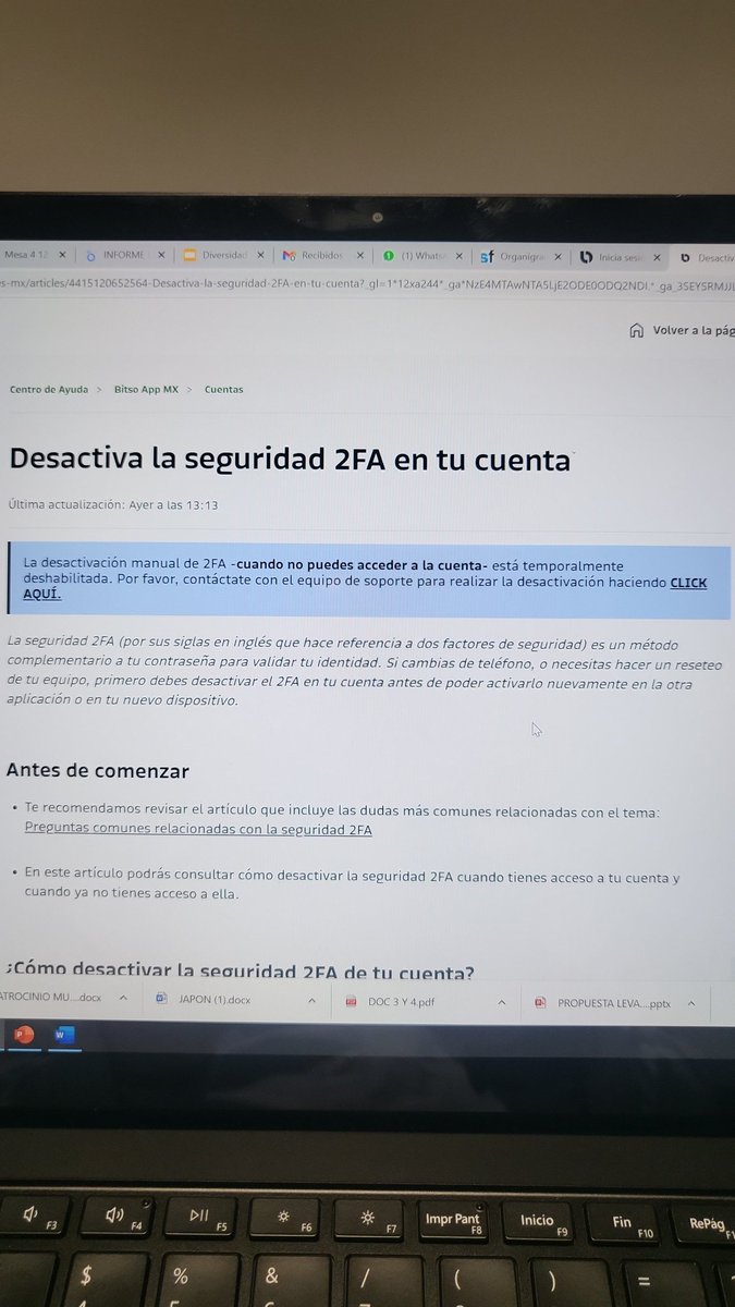 vmvolcann's tweet photo. @Bitso quiero accesar a mi cuenta y me pide un código de 6 dígitos para acceder pero no tengo el dispositivo con 2fa, nunca lo he tenido. Cuando oprimo perdí mi dispositivo con 2 FA me aparece la leyenda que  la opción está temporalmente deshabilitada. Doy click para levantar un https://t.co/zfvdBxQwkR
