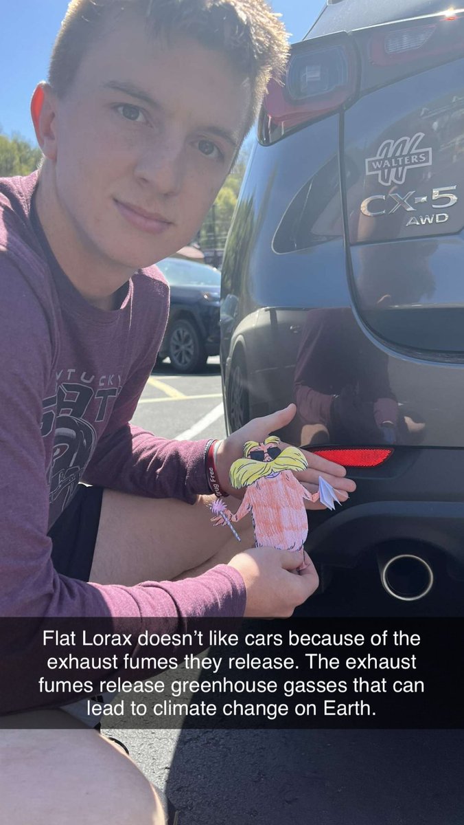 swright349's tweet photo. Flat Lorax #ScottBio #FLATLORAX #EarthDay2023 @BioTeachKS https://t.co/TWhVjrp2rJ