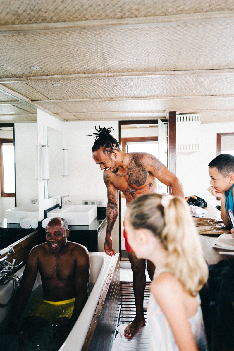 LewisHamilton's tweet photo. Family man https://t.co/7tLXtEos6c