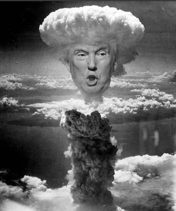 alex_nman's tweet photo. Laut #StableGenius (#FreakingIdiot)
ist laut seinem letzten Fox Interview nicht die globale Erwärmung, sondern die »nukleare Erwärmung« das größte Problem 🙄🙈😂
Wovon redet er da 🤔🤣❓
Er hat in dem Interview mal wieder bewiesen,dass seine Dummheit kaum zu überbieten ist 🤪 https://t.co/rFj985ll6S