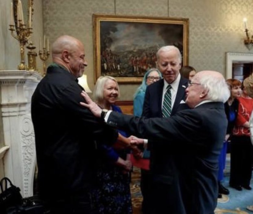 Thank you so much to our President Michael D Higgins for the invite to meet US President Joe Biden yesterday . We had a lovely day 🇮🇪☘️🇺🇸 #respect