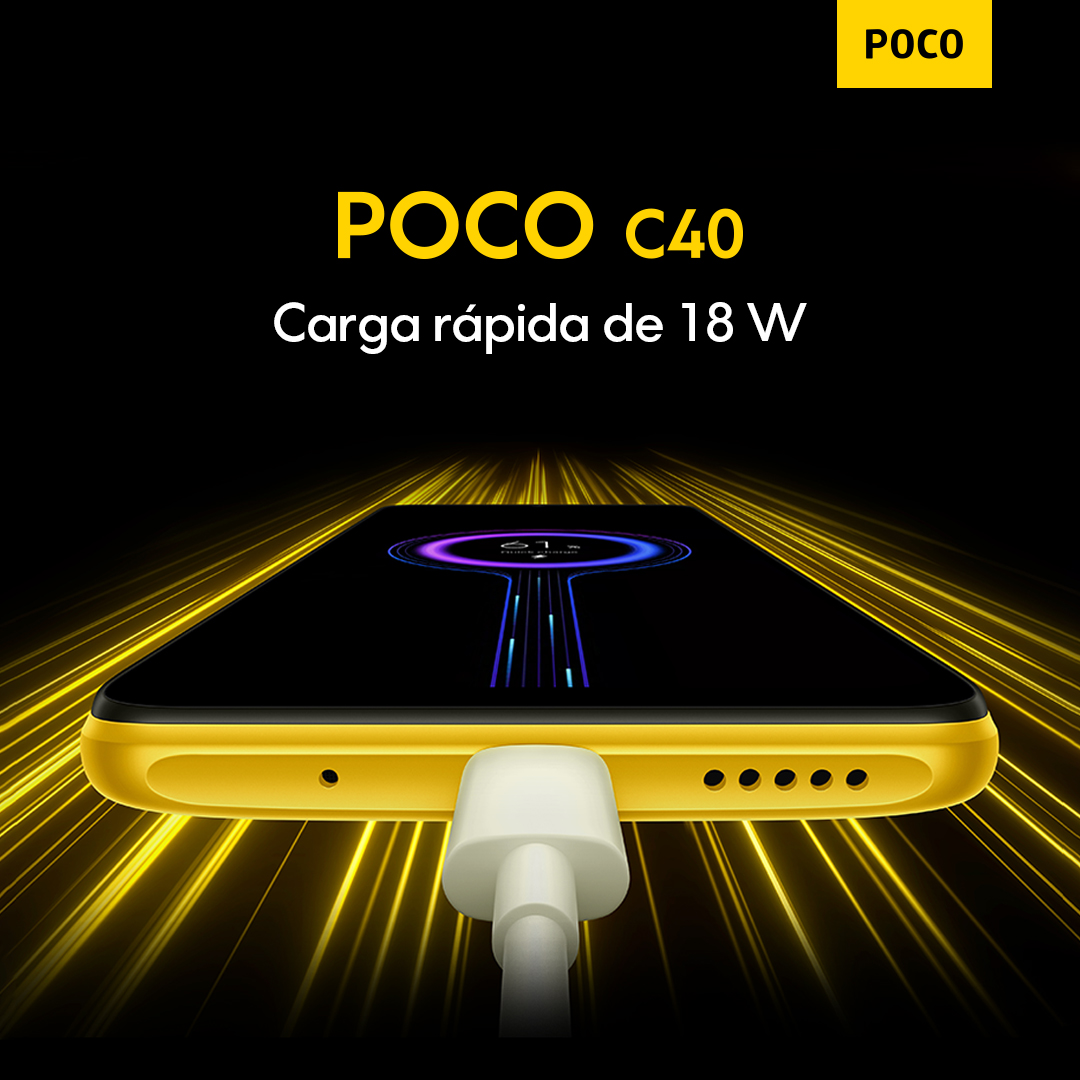 PocoMexico's tweet photo. Solo cárgalo unos minutos y tienes la 🔋 para pedir tu taxi de regreso a casa con la carga rápida de 18 W de tu #POCOC40. 
#MásImagenMásDiversión https://t.co/fPC3Ht8H1R