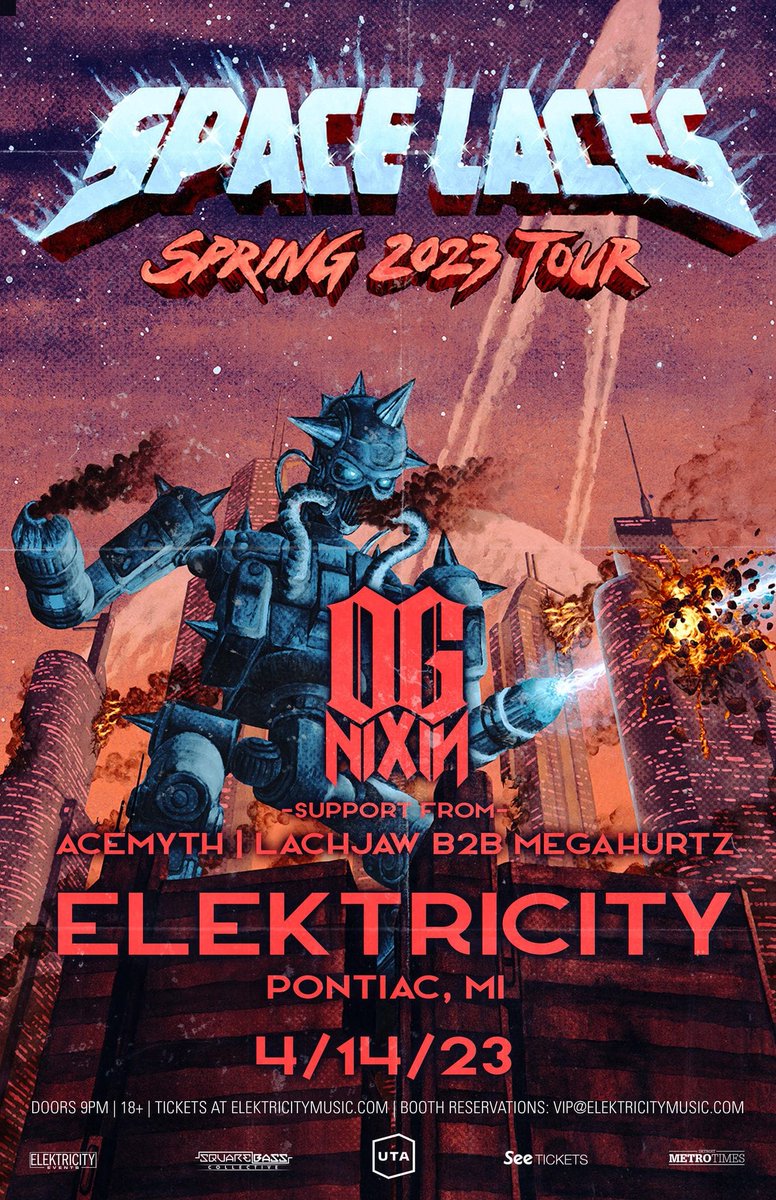 megahurtzedm's tweet photo. ONIGHT we are opening for Space Laces and OG Nixin at ELEKTRICITY in Detroit
@spacelaces  @ognixinmusic https://t.co/jtI6gR4jHE