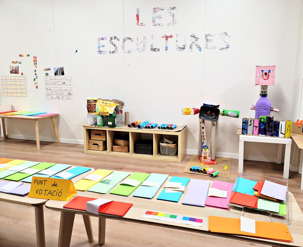 🎨 EXPOSICIÓ JORNADES ARTÍSTIQUES 🎭

sites.google.com/xtec.cat/9grao…

Avui hem compartit l'exposició de les Jornades Artístiques 22-23 amb les famílies. Moltes gràcies per la vostra visita i per participar-hi!😊

Després d'omplir-la amb tota la comunitat ara l'art torna a descansar 🖼️💤