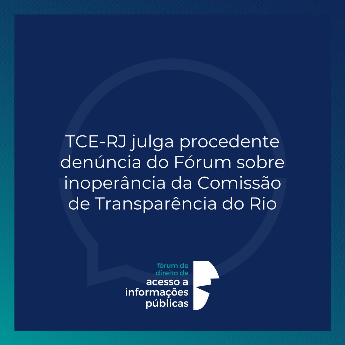 Fórum de Direito de Acesso a Informações Públicas tweet media