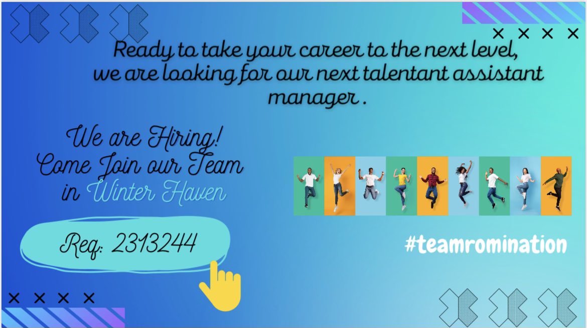 <a href="/Win_TerHavenWIN/">Winter Haven Store</a> is looking for the next great leader. #Applytoday