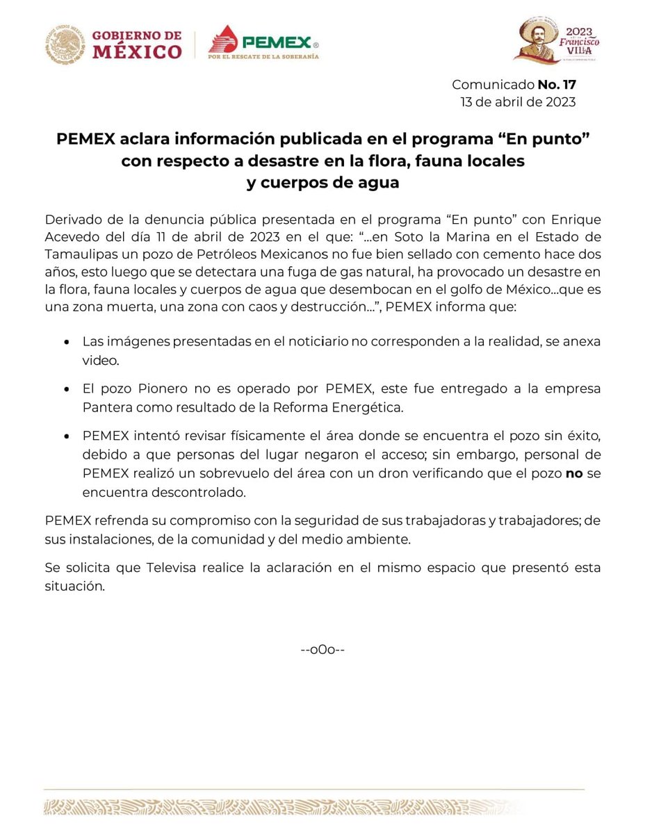 Dice <a href="/Pemex/">Petróleos Mexicanos</a> que "las imágenes en el noticiero no corresponden a la realidad".

Lo escriben, cómodamente, a la distancia, porque "intentaron" llegar a la fuga de gas pero que "personas les negaron el acceso" 🤦🏽‍♂️

Nosotros SI llegamos y esta es la realidad que grabamos.

1/8