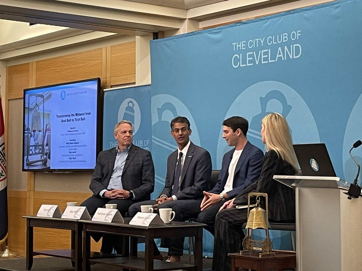 Michael Goldberg (@mgcleve) on Twitter photo Welcome to Cleveland and <a href="/TheCityClub/">The City Club of CLE</a> <a href="/rfannin/">RebeccaFannin</a> for important discussion on tech growth in the Midwest with <a href="/Baiju_R_Shah/">Baiju R. Shah</a> Ray Leach and Matt Buder Shapiro @JumpStartInc <a href="/GCPartnership/">Follow GCP @GreaterCLE</a> <a href="/OhioDevelopment/">Ohio Development</a> <a href="/cwru/">Case Western Reserve</a> <a href="/VealeInstitute/">CWRU Veale Institute for Entrepreneurship</a> Welcome to Cleveland and <a href="/TheCityClub/">The City Club of CLE</a> <a href="/rfannin/">RebeccaFannin</a> for important discussion on tech growth in the Midwest with <a href="/Baiju_R_Shah/">Baiju R. Shah</a> Ray Leach and Matt Buder Shapiro @JumpStartInc <a href="/GCPartnership/">Follow GCP @GreaterCLE</a> <a href="/OhioDevelopment/">Ohio Development</a> <a href="/cwru/">Case Western Reserve</a> <a href="/VealeInstitute/">CWRU Veale Institute for Entrepreneurship</a>