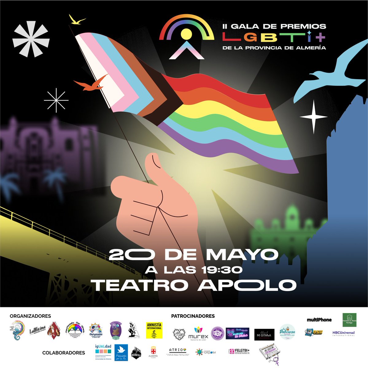 Hoy tenemos una gran noticia!

Este #2023 vuelven los #PremiosLGBTIAlmeria 

Atentas a redes que pronto os iremos revelando más info