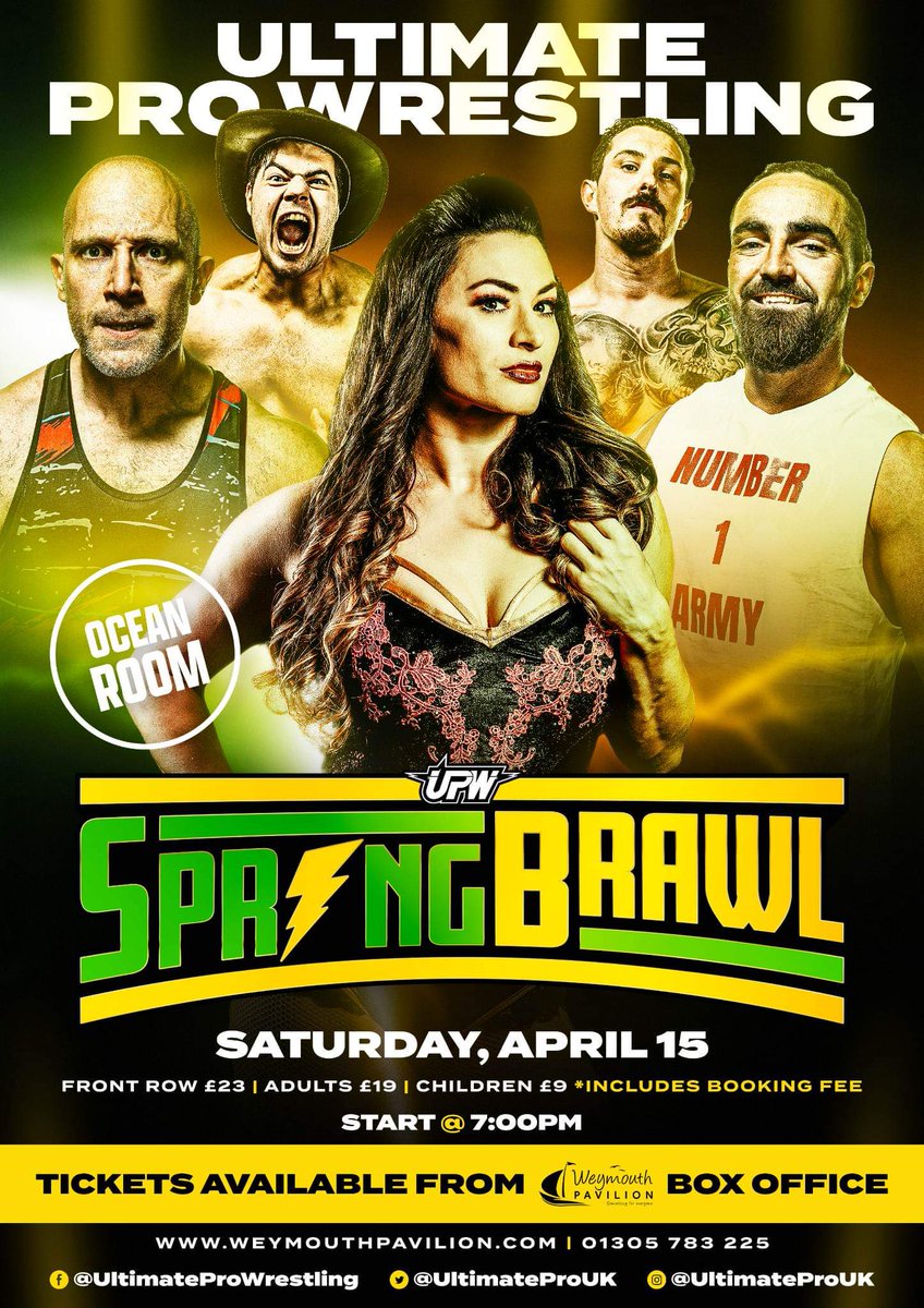DaleClark136's tweet photo. Looking forward to @UltimateProUK #SpringBrawl tomorrow in Weymouth !!
But personally most excited for the debut of @NinaSamuels123 who I am sure will make it The #NinaSamuelsShow https://t.co/6kboxzxYX8