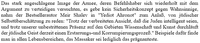 JoCroitoru's tweet photo. Nach #Massaker in #Hebron 1994 an betenden Muslimen schrieb Meir #Shalev, "der jüdische Geist" durchlaufe "derzeit einen Erstarrungs- &amp; Korrumpierungsprozess." Beispiele fänden sich in allen Lebensbereichen, das Massaker sei lediglich das prägnanteste.
(Aus meinem Artikel 7.4.94) https://t.co/9Txu8D8WEv