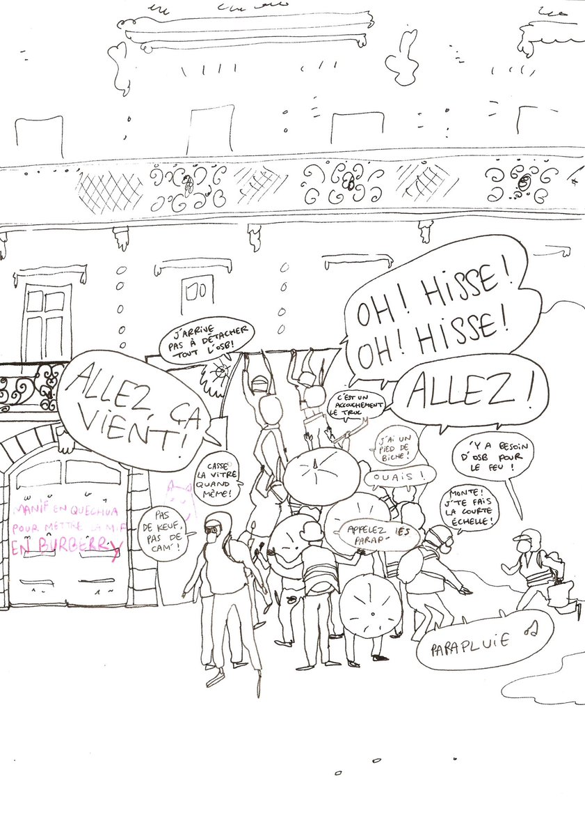en_cesure's tweet photo. Dessins de la manif enflammée du 13 avril à #Rennes https://t.co/DHSCyWBlF2