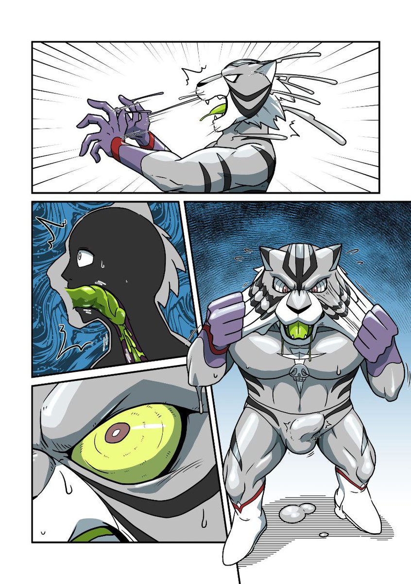 AxxonWolf's tweet photo. The rest of the Tiger Mask W commission from @lizardman1990 ! https://t.co/pm3kcpHaZj