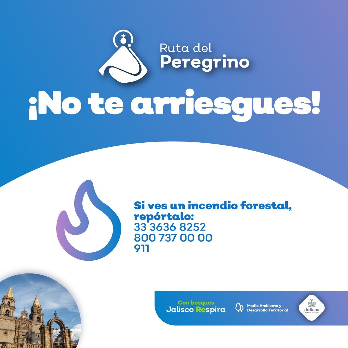 SemadetJal's tweet photo. El uso inadecuado del fuego, puede ser el inicio de un #IncendioForestal.
¡Protege nuestros bosques y selvas!
Si detectas uno, llama al Centro Estatal de Manejo del Fuego. https://t.co/6SIIbmXnP2