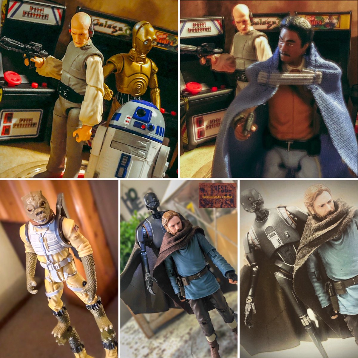 #StarWars collage incoming. Show off your most recent five toy photos from any particular franchise + hashtag #ActionFigureOneShot

#BosskDay #BosskSet #JawnyYutaw #StarWarsDiorama #SwampThingTWD