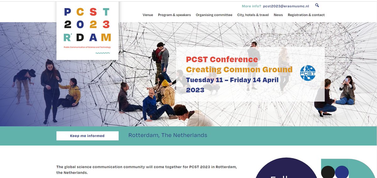 LBDlamini's tweet photo. I'm very happy to have been able to attend my 1st international conference, the Public Communication of Science and Technology (@PCSTNetwork) Conference in Rotterdam, The Netherlands🇳🇱 from 11 - 14 April 2023.
Thank you @NRF_SAIAB!

#PCST2023 #ScienceCommunication #Rotterdam🇳🇱 https://t.co/c8LDGav41G