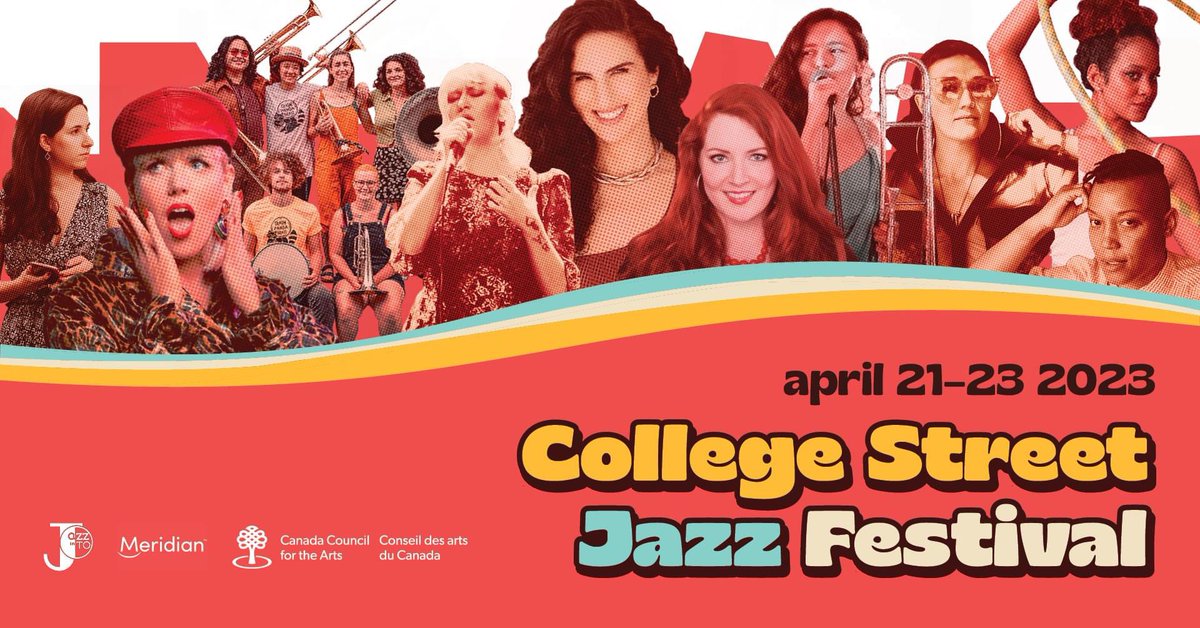 JazzinToronto (@jazzintoronto) on Twitter photo Introducing our College Street Jazz Festival, April 21-22-23, 2023! Tickets on Sale Now: eventbrite.com/o/62149702753 Thank You <a href="/CanadaCouncil/">Canada Council for the Arts</a> + <a href="/MeridianCU/">Meridian CU</a> for making this festival possible! #toronto #collegestreet #jazzfestival #jazzintoronto #jazzappreciationmonth #spring2023 Introducing our College Street Jazz Festival, April 21-22-23, 2023! Tickets on Sale Now: eventbrite.com/o/62149702753 Thank You <a href="/CanadaCouncil/">Canada Council for the Arts</a> + <a href="/MeridianCU/">Meridian CU</a> for making this festival possible! #toronto #collegestreet #jazzfestival #jazzintoronto #jazzappreciationmonth #spring2023