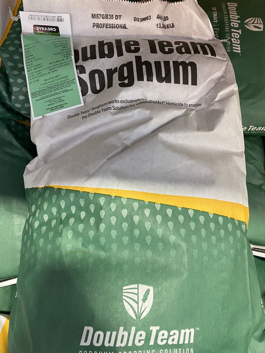 Hot off the presses, we present to you: <a href="/DynaGroSeed/">Dyna-Gro Seed</a> Double Team Sorghum! We are excited to offer these grass control options in our own Dynagro line! Call today! #supersorghum <a href="/SorghumGrowers/">National Sorghum Producers</a> <a href="/SorghumDuff/">John Duff</a> <a href="/KSsorghum/">Kansas Sorghum</a>