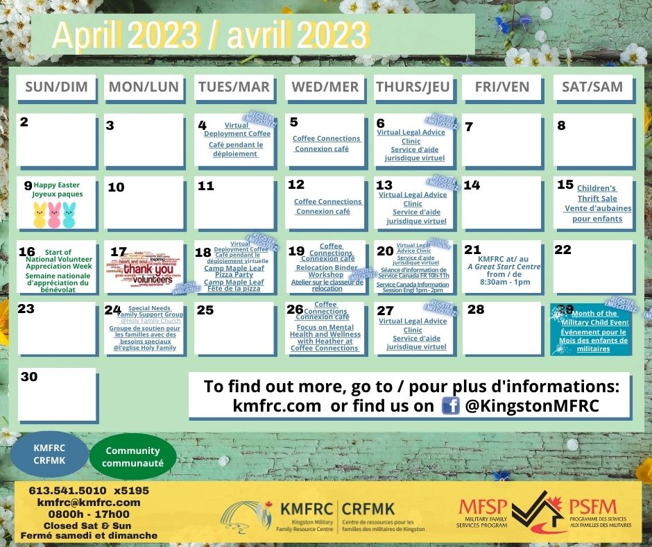 What to know more about what is happening at the KMFRC? Visit our interactive calendar? Vous voulez en savoir plus sur ce qui se passe au CRFMK ? Visitez notre calendrier interactif: cfmws.ca/CFMWS/media/Ki…