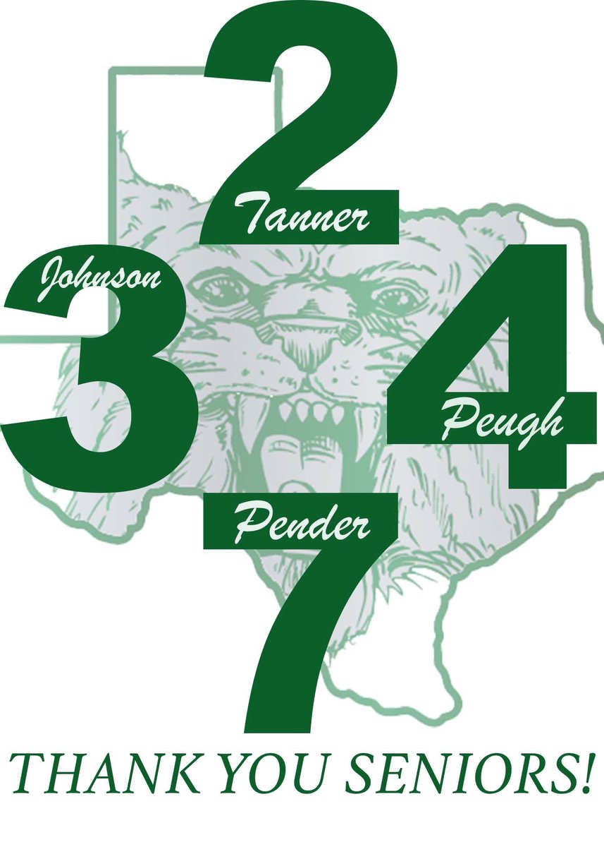 Come support and help send the seniors off right! Lady Cats vs. Lipan, Varsity at 5, JV to follow senior recognition.