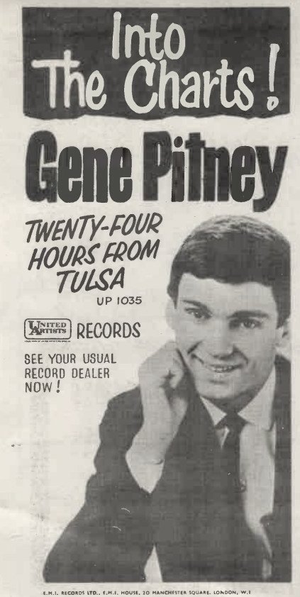 'Dearest darling I had to write to say that I won't be home anymore
Cause something happened to me while I was driving home
And I'm not the same anymore'
#GenePitney