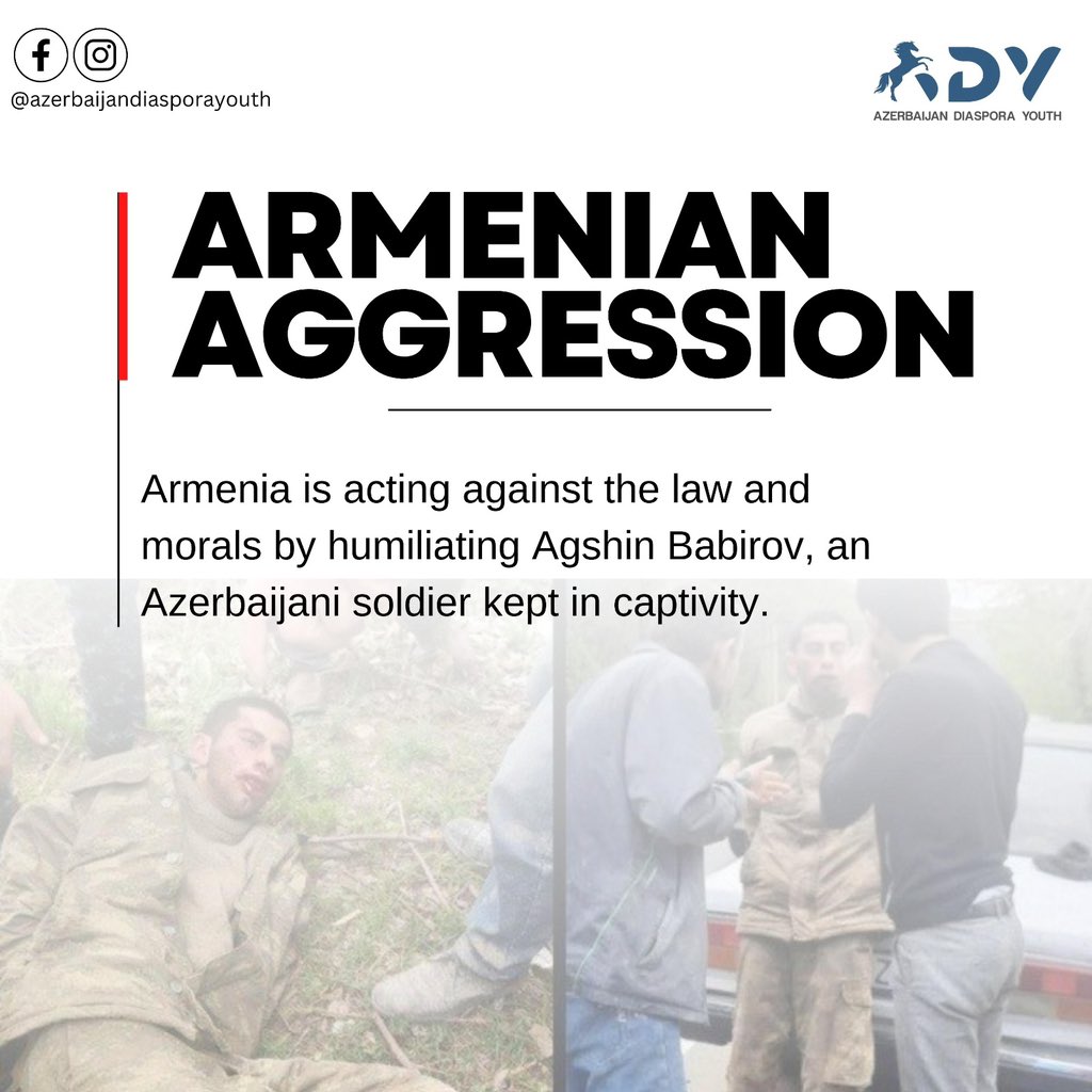 The missing #Azerbaijani serviceman was found by #Armenian soldiers. They tortured the Azerbaijani serviceman Huseyn Akhundov and made him almost unrecognizable. His life is in danger. #ArmenianWarCrimes