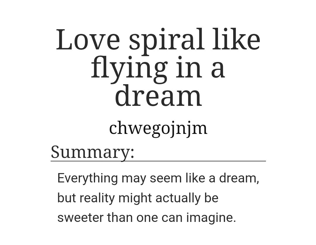 ︎ on Twitter " Love spiral like flying in a dream nomin short ☼︎ couple dynamics, resolving