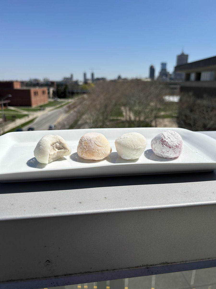 iuidining's tweet photo. Have you tried Mochi yet? It’s the best way to eat ice cream.😋 Try one today at the markets around campus! Available at the Campus Center, as well as the ES and Law buildings.

#mochi #middaysnack #themarket #iupui #iupuidining https://t.co/wgV7nd13Zs