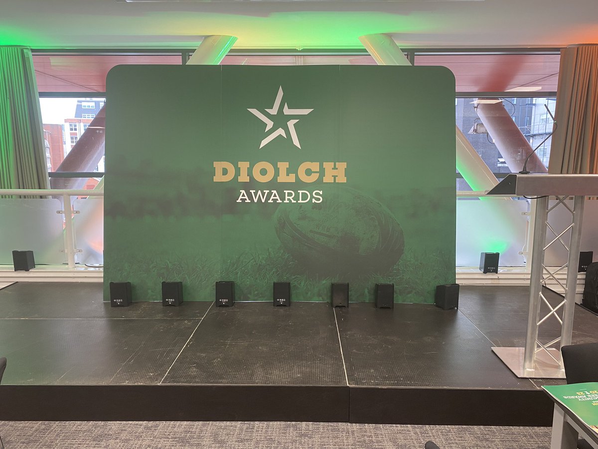 WRU_Community's tweet photo. The stage is set!!! &amp; Excitement is in the air at the Stadium  🏟️ for WRU Diolch Awards Community Volunteer Awards!!!👏👏😆
Stay tuned for updates on all the winners throughout the night!!
#WRUVolunteers23 https://t.co/Mh69Cstzrl