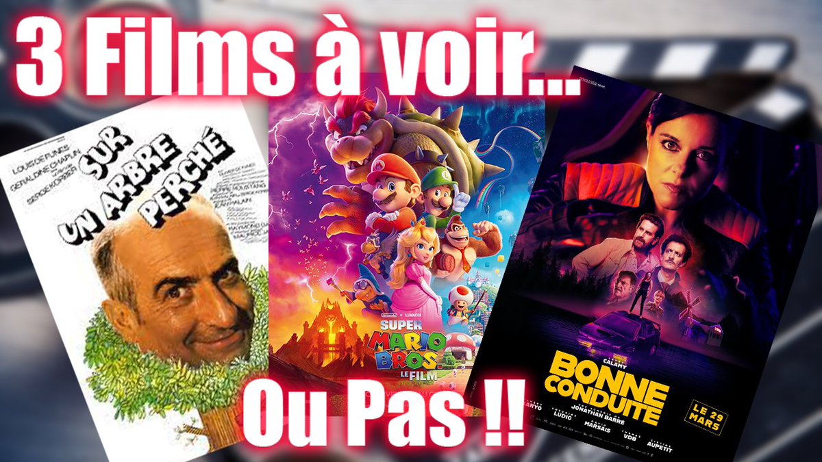 ACE_Zewil's tweet photo. 3 FILMS à VOIR... Ou PAS !!

ICI 👉https://t.co/TEqnFNshT4

Pour S'ABONNER c'est hyper simple! 📱

👉👉👉 https://t.co/ierm0W3GAF

Rt &amp; Follow

#AvisCinéExpress #SuperMarioBrosLeFilm #BonneConduite #Mario #MarioBros #SuperMario #Nintendo #SurUnArbrePerché #LouisDeFunès #3Films https://t.co/Gjvl2GWWFF