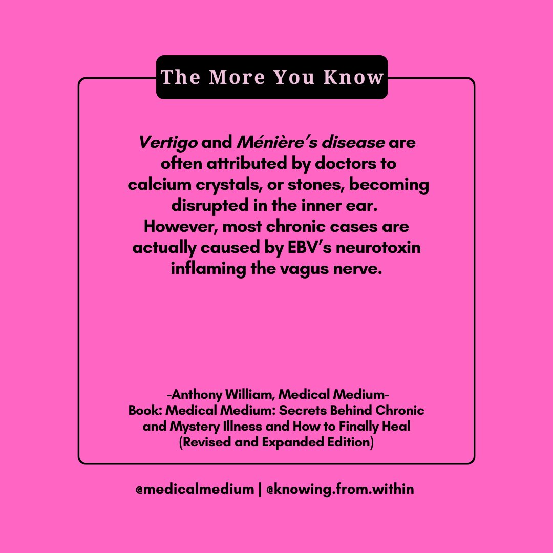 knowing_within_'s tweet photo. #vertigo #menieresdisease #calciumcrystals #innerear #EBV #vagusnerve #offbalance #dizzy  #medicalmedium #thetruth #celeryjuice #saveyourself https://t.co/eVirW8y8UX