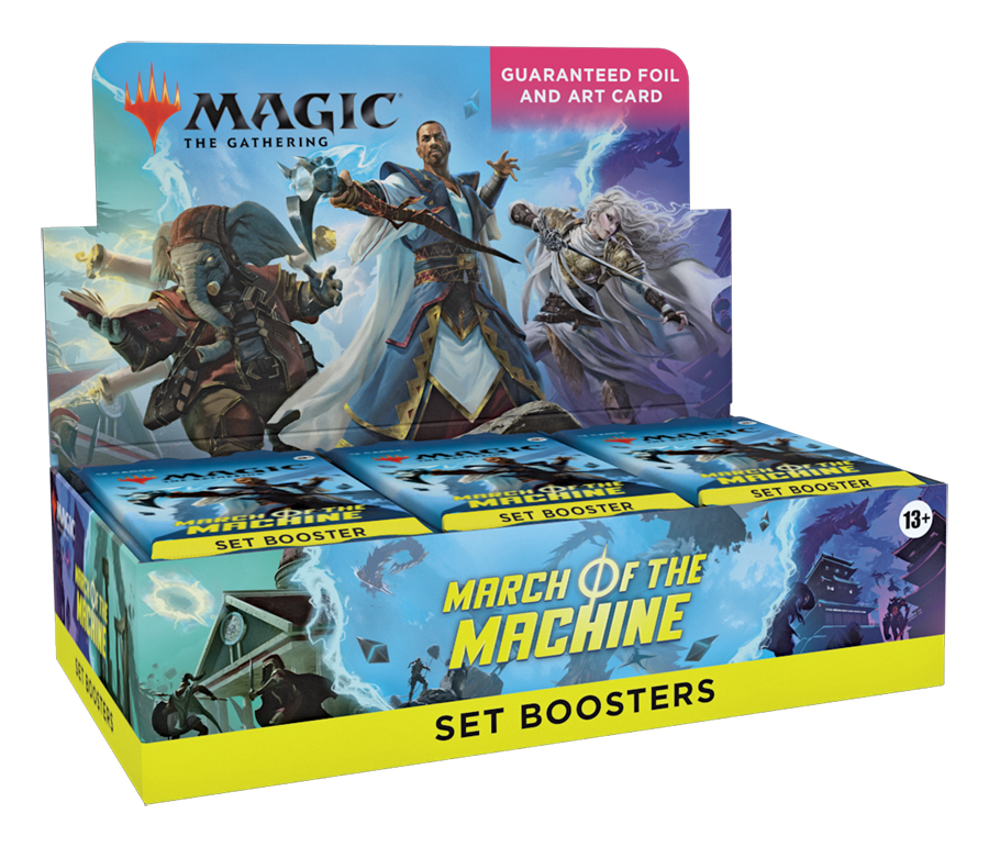 GIVEAWAY!!! 

We are giving away a set booster box of #MTGMachine to one lucky user who:  

- Retweets &amp; Likes this post 
- Follows us  

Winner drawn on set release day! (4/21)  

Be sure to also follow us on Twitch and YouTube to catch our Live Paper Coverage!