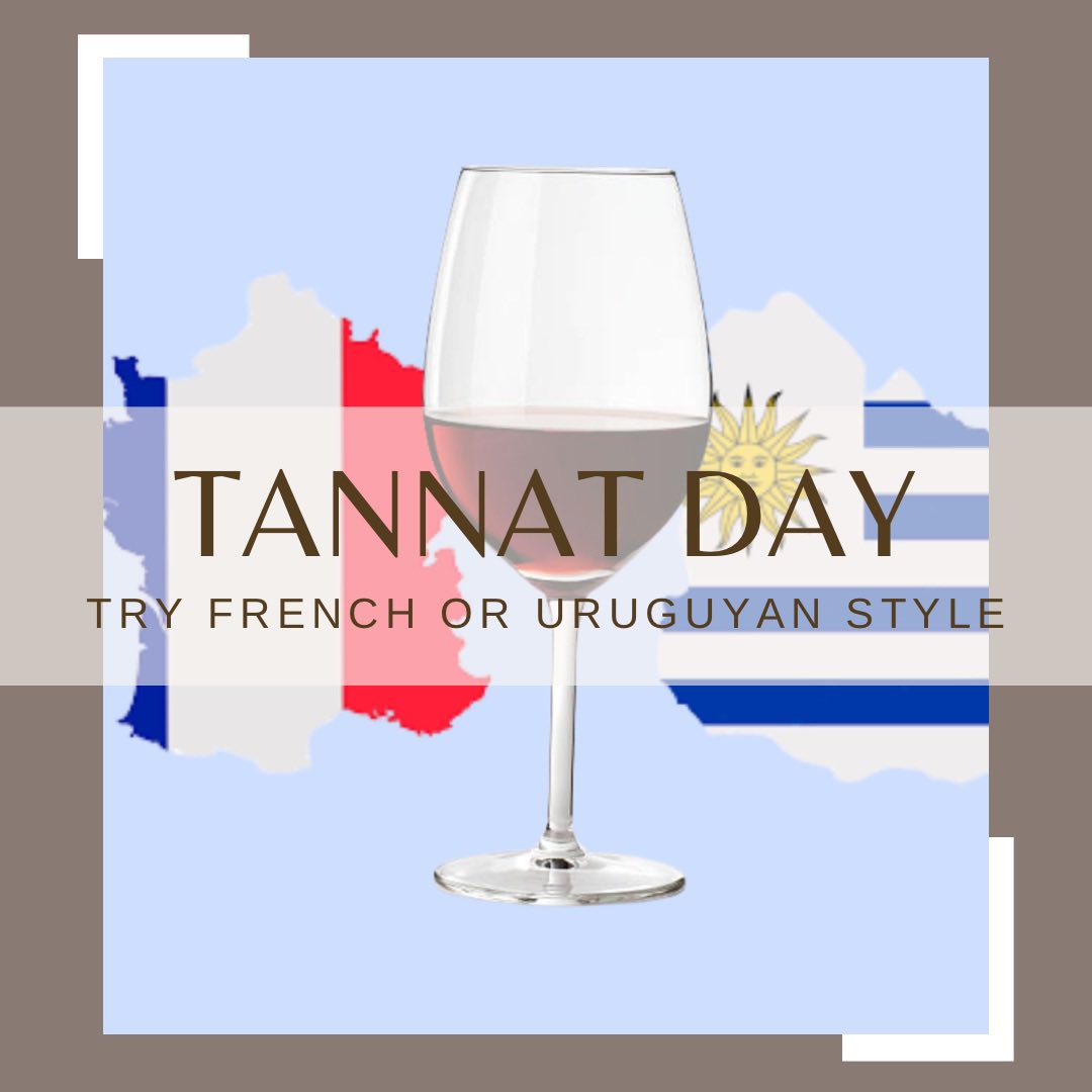 Happy #TannatDay! 🍷 Did you know? Tannat is super high in antioxidants, so it’s healthy 😉

Looking to have it with a meal? Pair it with red meat and aged cheese 🧀🥩

#wine #uruguayantanat #frenchtanat #americanwinesociety