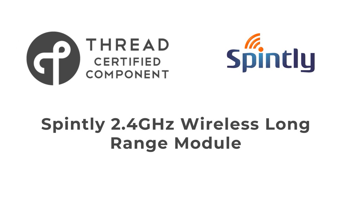 TheThreadGroup's tweet image. New #ThreadCertified Component from @Spintly2 - Spintly 2.4GHz Wireless Long Range Module. Learn more about our #CertifiedComponents and #BuiltOnThread products below!

threadgroup.org/What-is-Thread…

#ThreadGroup #SmartHome #SmartBuildings #IoT