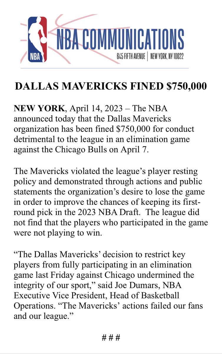 NBA Communications tweet media