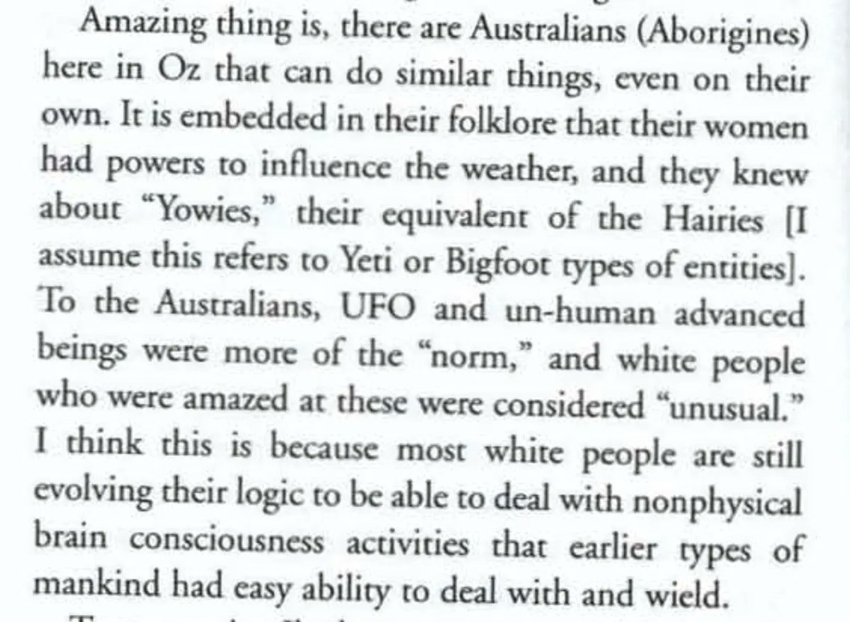 Deepfryguy76's tweet photo. #pkman #bigfoot #ufo An Australian student of Ted Owens had this to say : “To the Australians, UFO and un-human advanced beings were more of the "norm, and white people who were amazed at these were considered "unusual." “ https://t.co/ffBAFmob5B