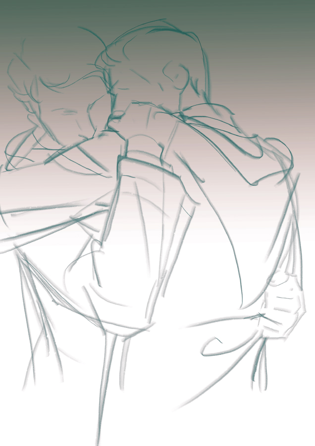 First Kiss Drawing