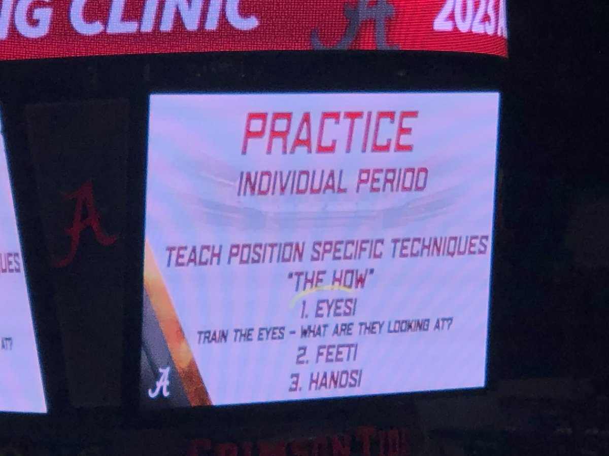 jperry_nixa's tweet photo. Bama Clinic today…. Listening to Kevin Steele talk defensive football! #Chasing1% #NSGB https://t.co/aj7NsJ5VZV