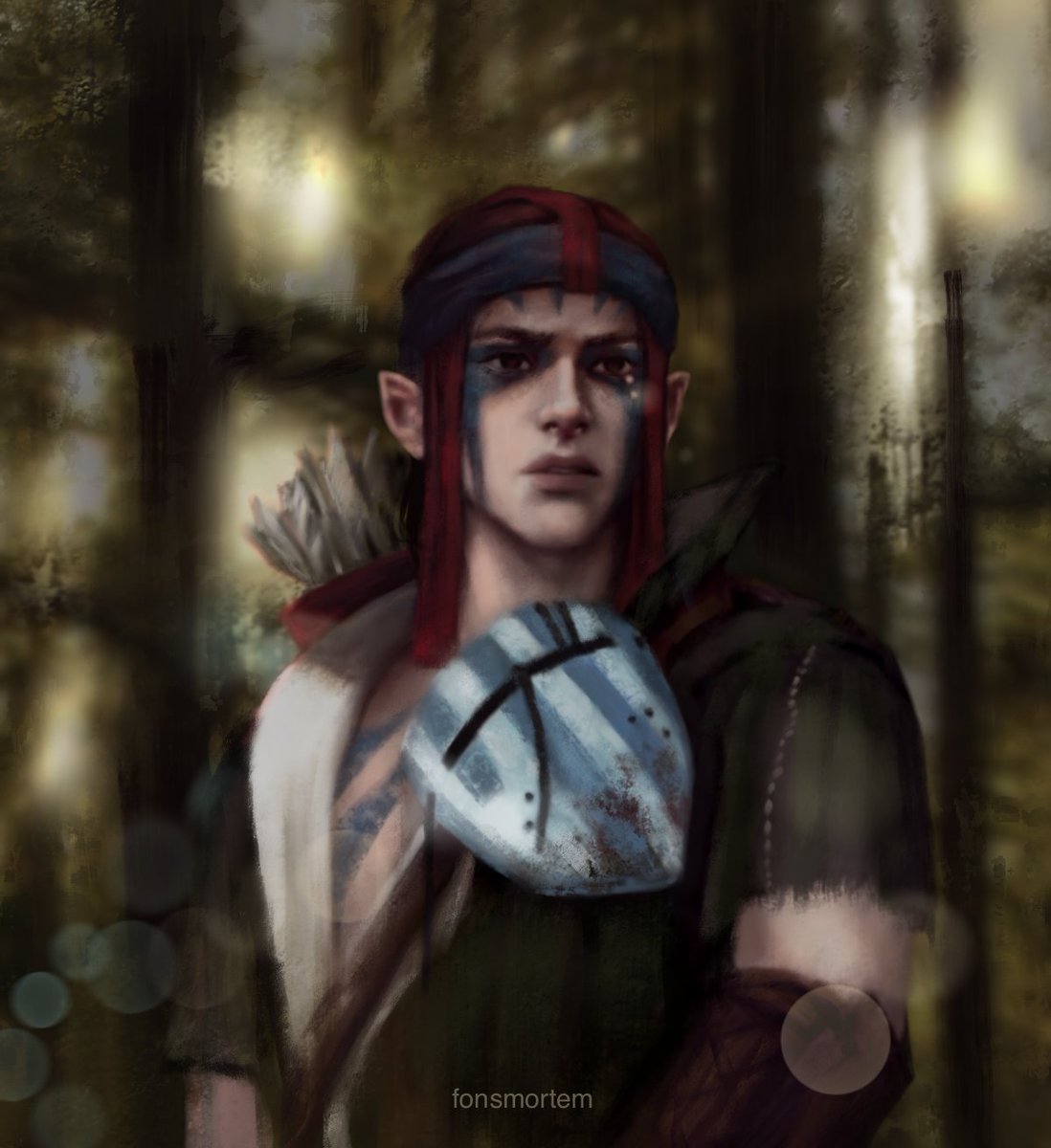 another portrait of this scoia'tael commander🍃