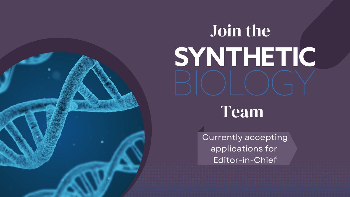 Do you have excellent leadership and communication skills? Do you have a strong understanding of publishing ethics and broad knowledge of synthetic biology? Are you looking to have an active role is scientific publishing? @OUPSynBio is seeking an EIC. bit.ly/43eor1m