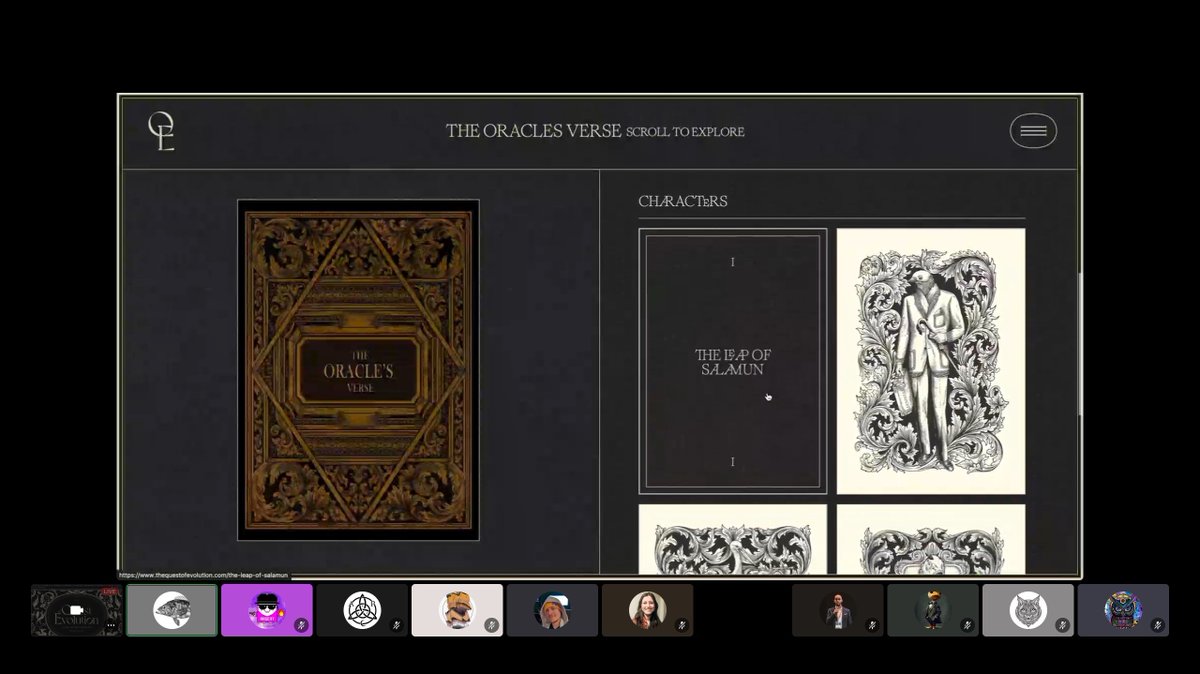 GimiApp's tweet photo. Watch out @AndrewNocker showcasing @TheQuestOfEvo and our first Crypto-Novel - The Oracle's Verse in the @MetaFam community 🔥

We are going to launch it really sooooon! Stay tuned! 🫶

#collab3 #art3 #music3 #write3 #TQOE https://t.co/5LYqAIdrTy