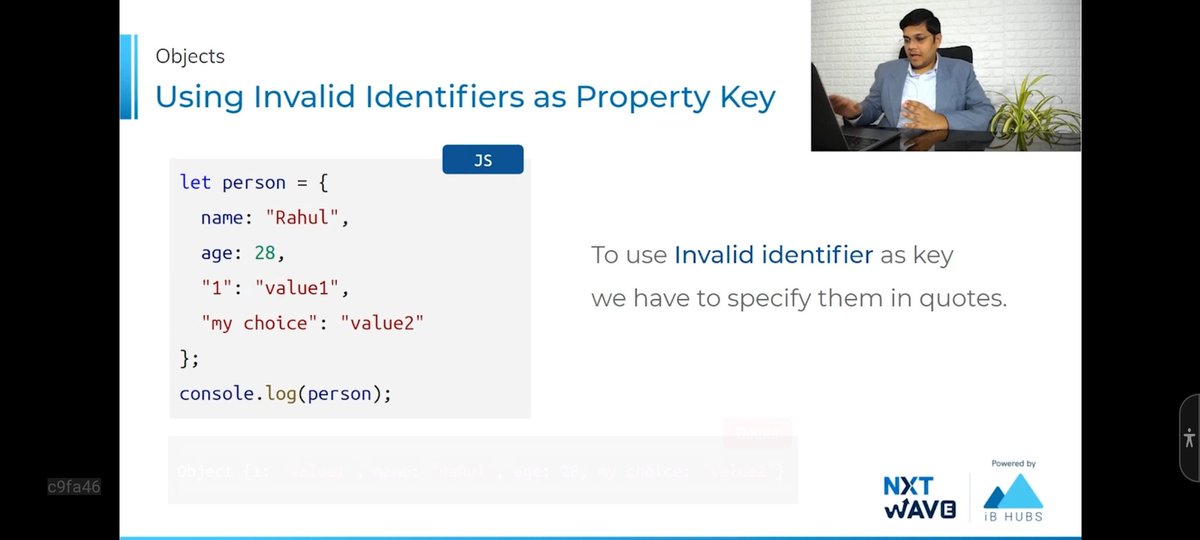 baratam_dinesh9's tweet image. #aprilcodechallenge Today I learned about objects in java script. The properties of objects and about adding another object as an key in an object.
NxtWave Rahul Attuluri
#nxtwave #ccbp #coding #codedaily #discipline #consistency #javascript