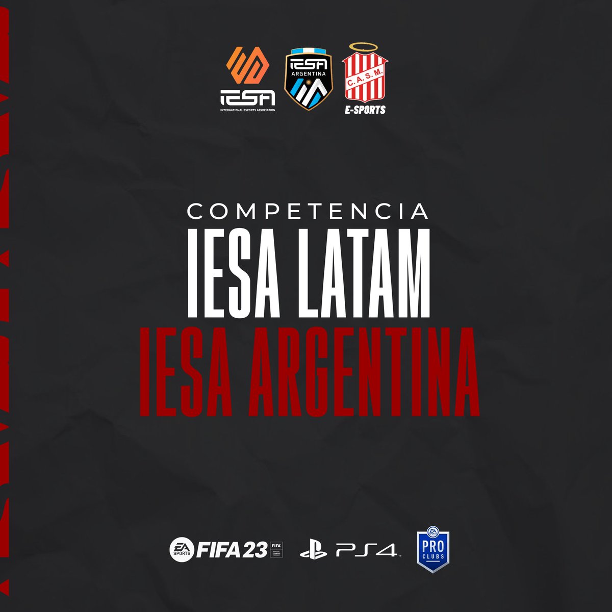 Club Atlético San Martín (@casmoficial) on Twitter photo 🔴⚪️#eSports | #PS4 | #FIFA 23
San Martín de Tucumán vuelve hacer su aparición en las competencias de clubes pro de la mano, nuevamente, de Javier Vargas.
El Santo Vuelve a la plataforma de PS4
<a href="/eSportsCASM/">San Martin de Tucumán eSports</a>
🎮#VamosCiudadela 🔴⚪️#eSports | #PS4 | #FIFA 23
San Martín de Tucumán vuelve hacer su aparición en las competencias de clubes pro de la mano, nuevamente, de Javier Vargas.
El Santo Vuelve a la plataforma de PS4
<a href="/eSportsCASM/">San Martin de Tucumán eSports</a>
🎮#VamosCiudadela