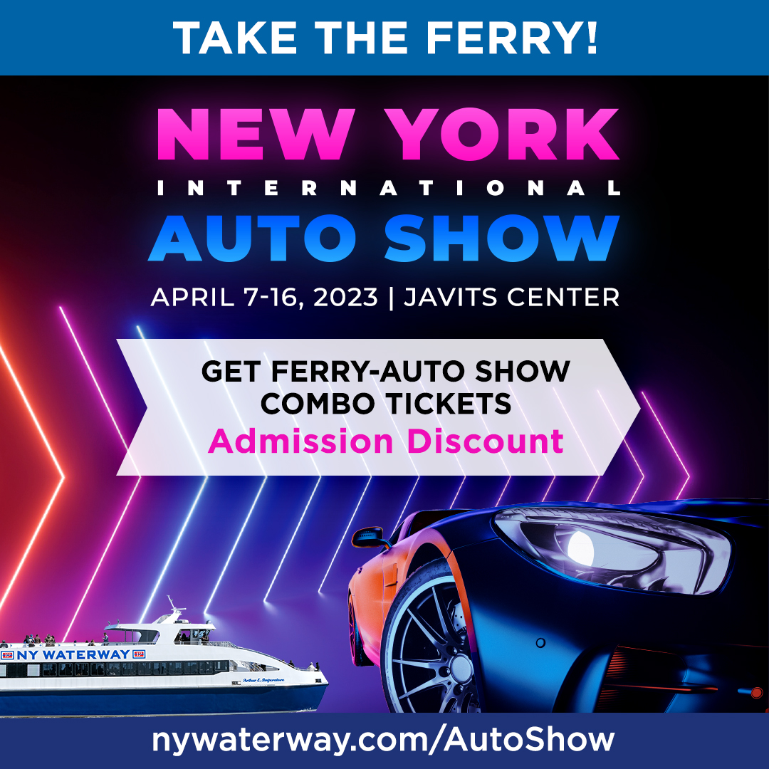 NY Waterway on Twitter "It's the final weekend of the 2023 Auto Show