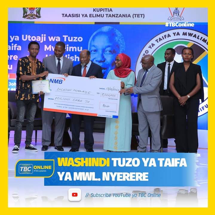 Mtalaze Dickson (@mtalazedickson) on Twitter photo Dickson Mtalaze- Tuzo ya mshindi wa pili (Riwaya) katika Tuzo ya Taifa ya Mwalimu Nyerere ya Uandishi Bunifu <a href="/tuzonyerere/">Tuzo Nyerere</a>
#Tuzonyerere Dickson Mtalaze- Tuzo ya mshindi wa pili (Riwaya) katika Tuzo ya Taifa ya Mwalimu Nyerere ya Uandishi Bunifu <a href="/tuzonyerere/">Tuzo Nyerere</a>
#Tuzonyerere