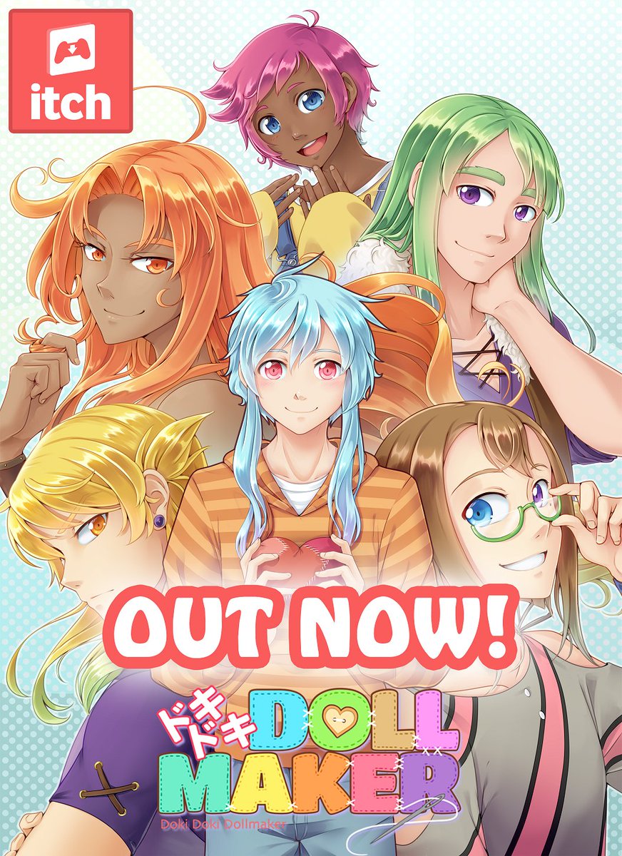 DokiDollmaker's tweet photo. Doki Doki Dollmaker, an indie BL visual novel is OUT NOW! Get it 10% off for release week. 💙
🪡 https://t.co/FjBMpH3Noq
Like and RT for your chance to WIN a free game key! https://t.co/89yBUVH9cT