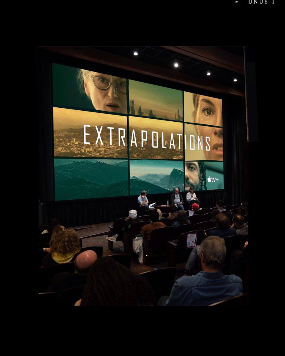 HollywdHealth's tweet photo. #ICYMI: here are some photo from our #Extrapolations #FaceOfGodPanel at the @usccinema this past Wednesday with @scottzburns #dorothyfortenberry and #joearvai! (1/2) https://t.co/W5FdtDIKLT
